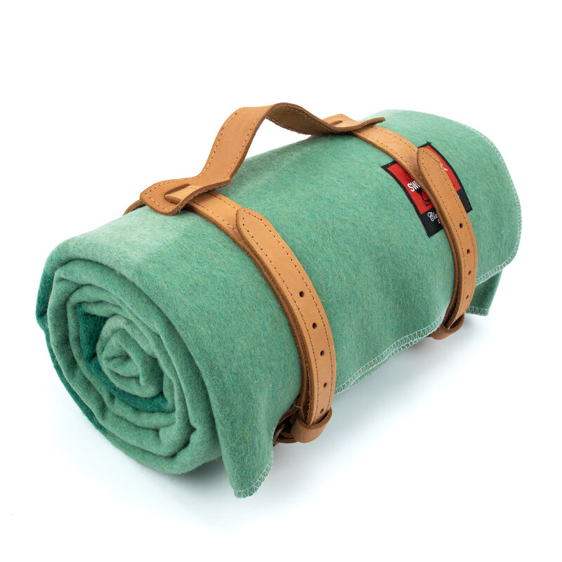 Sage Green Classic Wool Blanket, , large image number 3